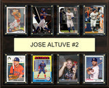 Jose Altuve #2 Plaque 8 Cards Topps Bowman 2023 2024 2022 Houston Astros