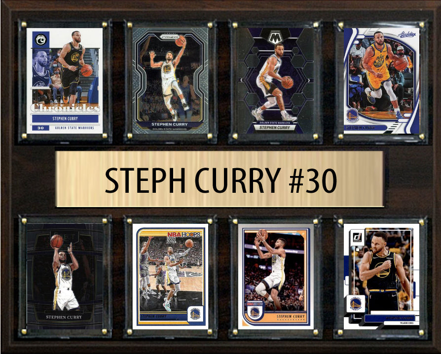 Steph Curry Plaque 8 Cards Hoops Prizm Donruss 2023 2024 2022 Golden Sate Warriors