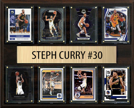 Steph Curry Plaque 8 Cards Hoops Prizm Donruss 2023 2024 2022 Golden Sate Warriors