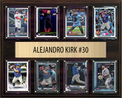 Alejandro Kirk Toronto Blue Jays Fan Gift Plaque 12x15 8 Cards Topps, Bowman 2024 2025 2026