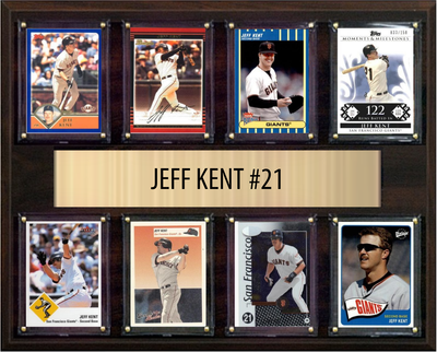 Jeff Kent San Francisco Giants Hall of Fame Fan Gift Plaque 12x15 8 Cards Topps, Bowman 2024 2025 2026