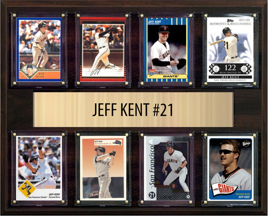 Jeff Kent San Francisco Giants Hall of Fame Fan Gift Plaque 12x15 8 Cards Topps, Bowman 2024 2025 2026