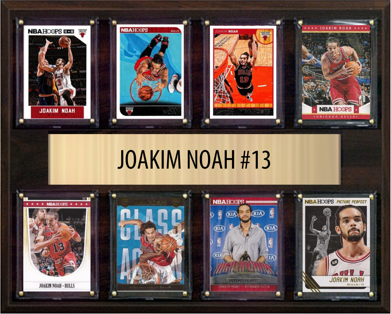 Custom Premium Fan Cave Plaque — Your Player, Your Team (8 Cards)