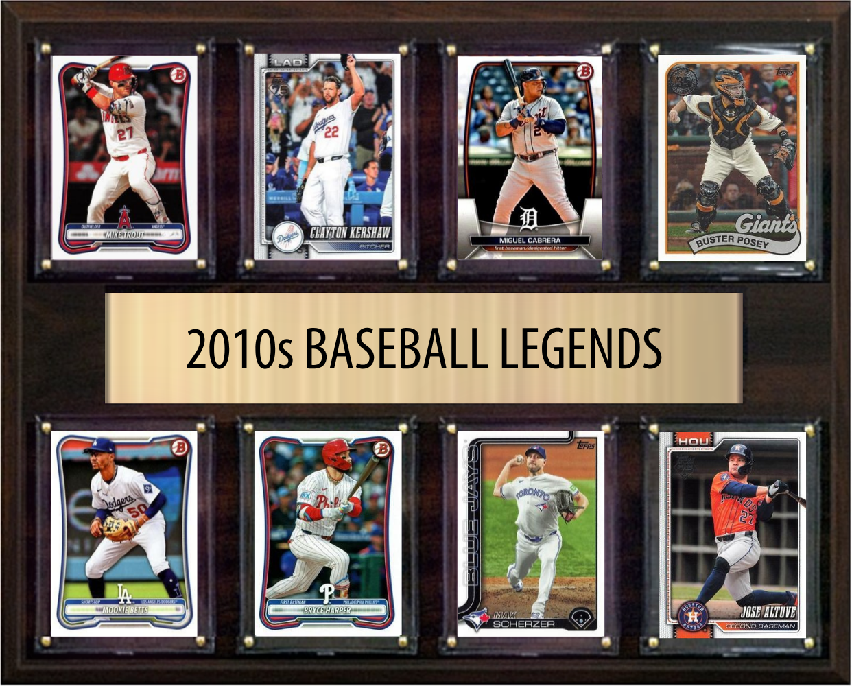 2010s Baseball Legends Fan Cave Plaque