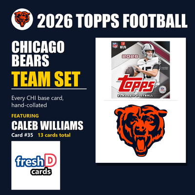 Chicago Bears 2026 Topps Football team set