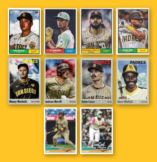 San Diego Padres 2024 Topps Archives team set - all base cards
