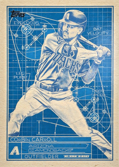 2024 Topps Series 1 Superstar Blueprint Corbin Carroll #SB-14