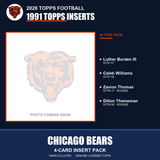 2026 Topps Football Chicago Bears 1991 Topps Insert Pack - 4 Cards