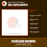 2026 Topps Football Cleveland Browns 1991 Topps Insert Pack - 5 Cards