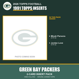 2026 Topps Football Green Bay Packers 1991 Topps Insert Pack - 2 Cards