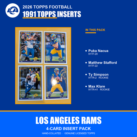 Los Angeles Rams 2026 Topps Football 1991 Topps insert pack