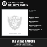 2026 Topps Football Las Vegas Raiders 1991 Topps Insert Pack - 4 Cards