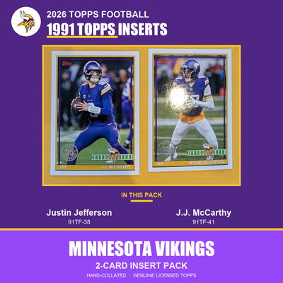Minnesota Vikings 2026 Topps Football 1991 Topps insert pack