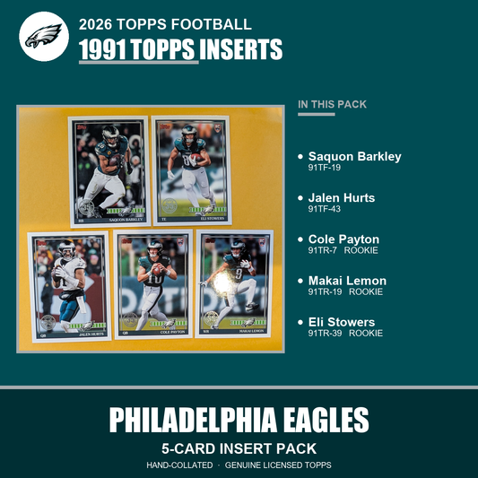 Philadelphia Eagles 2026 Topps Football 1991 Topps insert pack