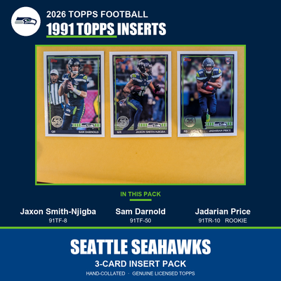 Seattle Seahawks 2026 Topps Football 1991 Topps insert pack