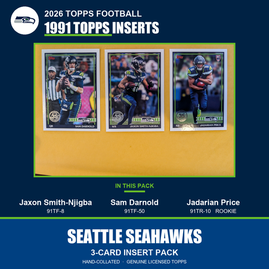 Seattle Seahawks 2026 Topps Football 1991 Topps insert pack