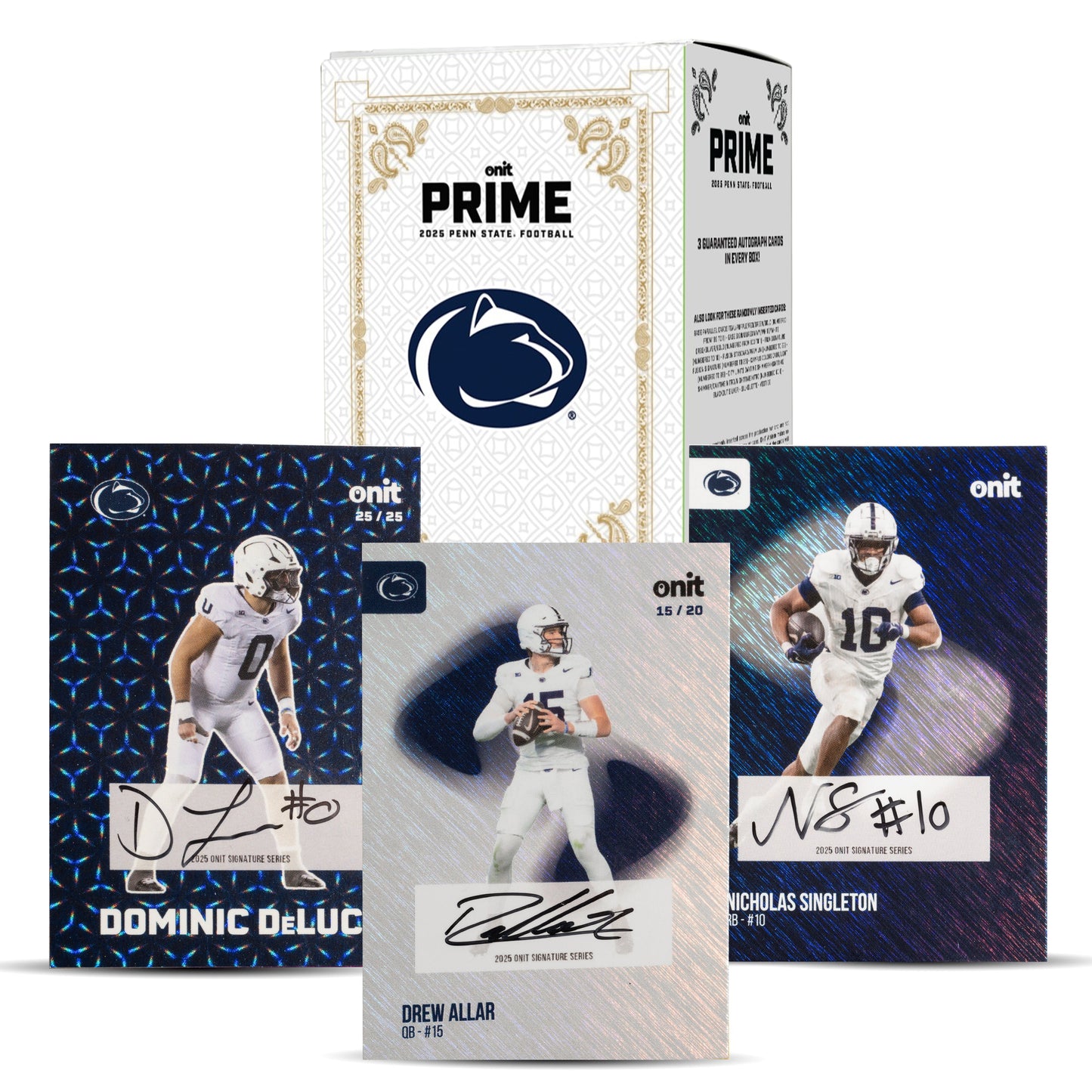 Penn State University Football 2025 Trading Cards - Prime Box (THREE Guaranteed Autographs)
