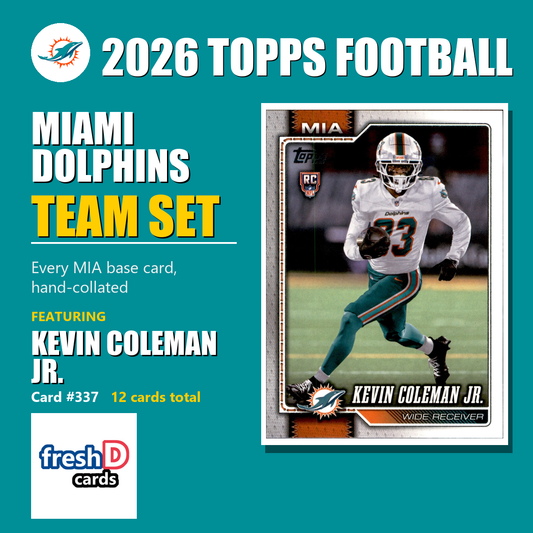 Miami Dolphins 2026 Topps Football team set