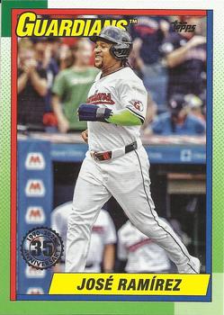 2025 Topps Series 1 1990 Topps Baseball José Ramírez #T90-51