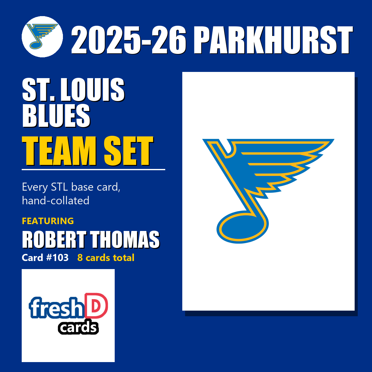 St. Louis Blues 2025-26 Parkhurst team set