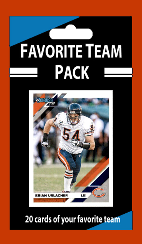 20 Card Team Pack Chicago Bears Brian Urlacher 2025 Score 2024 Donruss