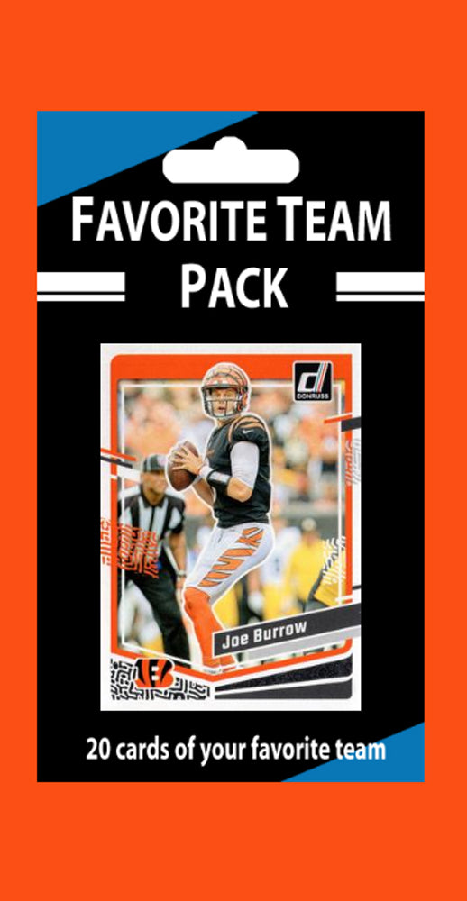 20 Card Team Pack Cincinnati Bengals Joe Burrow 2024 2023 Score Donruss