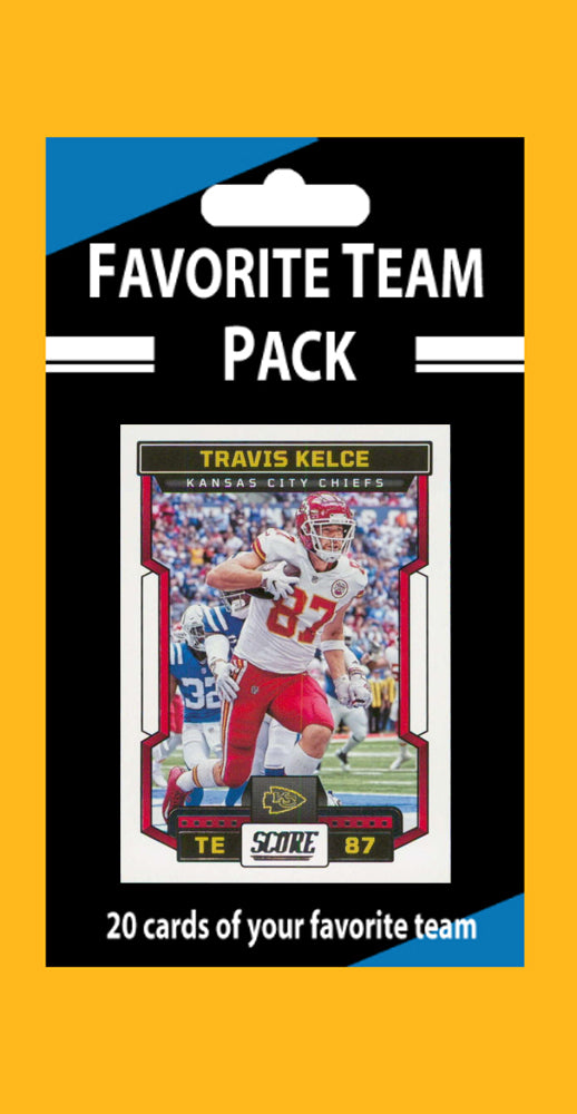 20 Card Team Pack Kansas City Chiefs 2024 2023 Score Donruss Travis Kelce
