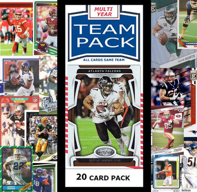 20 Card Team Pack Atlanta Falcons 2025 Score 2024 Donruss Bijan RObinson plaque