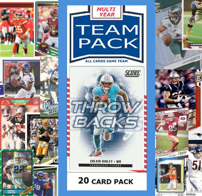 20 Card Team Pack Tennessee Titans 2025 Score 2024 Donruss Calvin Ridley + Eddie George plaque