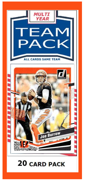20 Card Team Pack Cincinnati Bengals Joe Burrow 2024 2023 Score Donruss