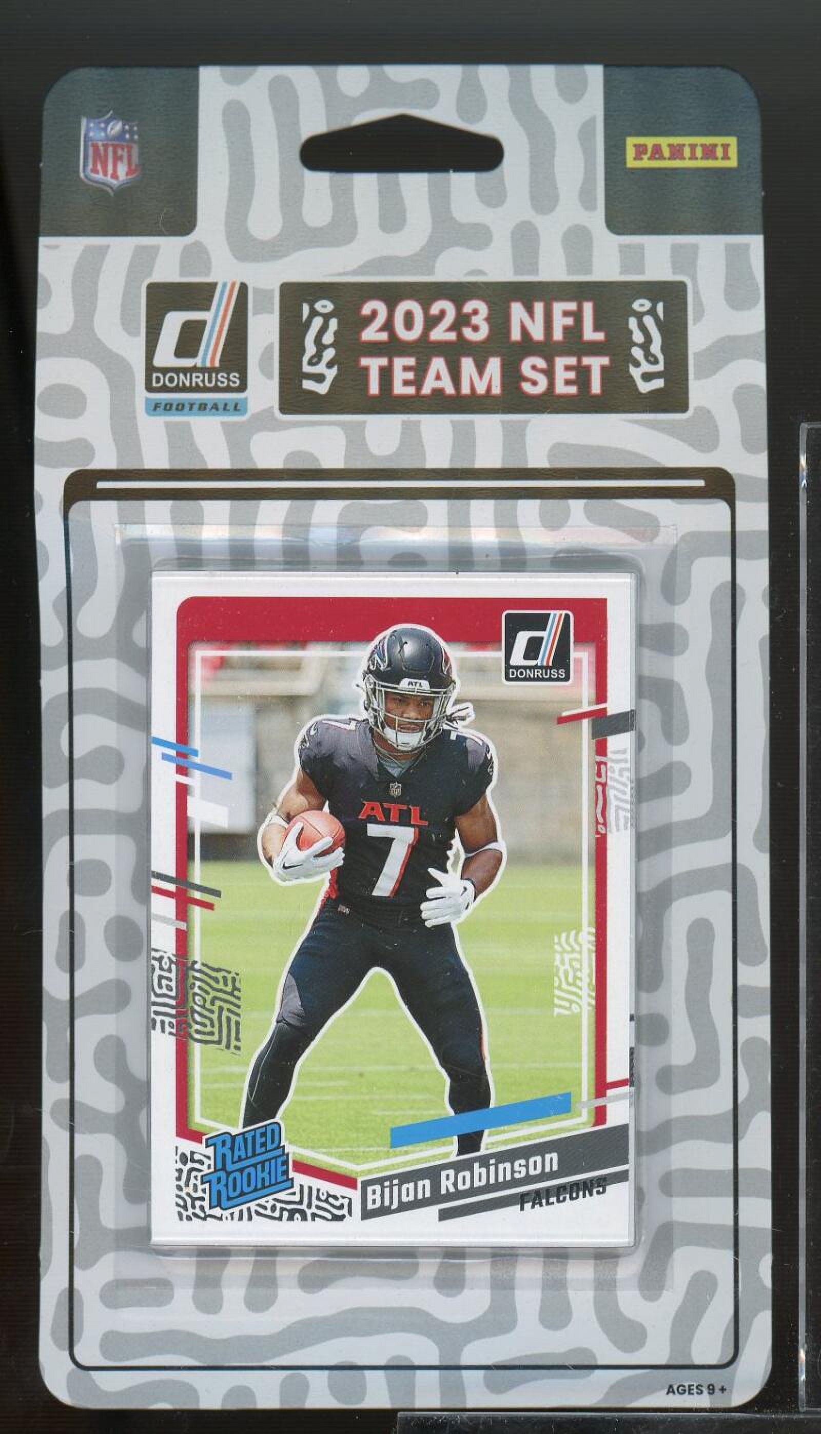2023 Donruss Atlanta Falcons NFL Team Collection Hanger Set plaque