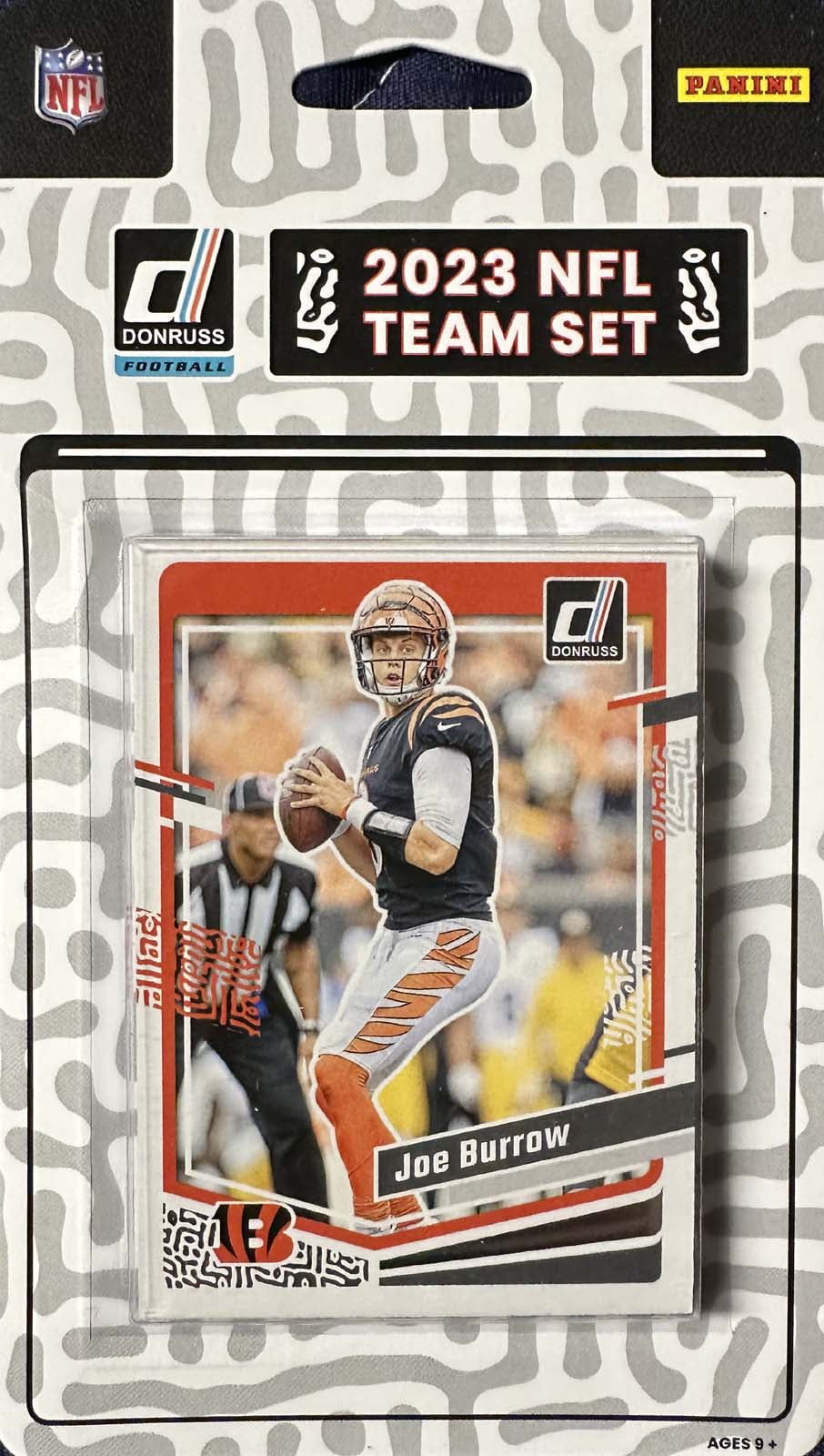 2023 Donruss Cincinnati Bengals NFL Team Collection Hanger Set plaque