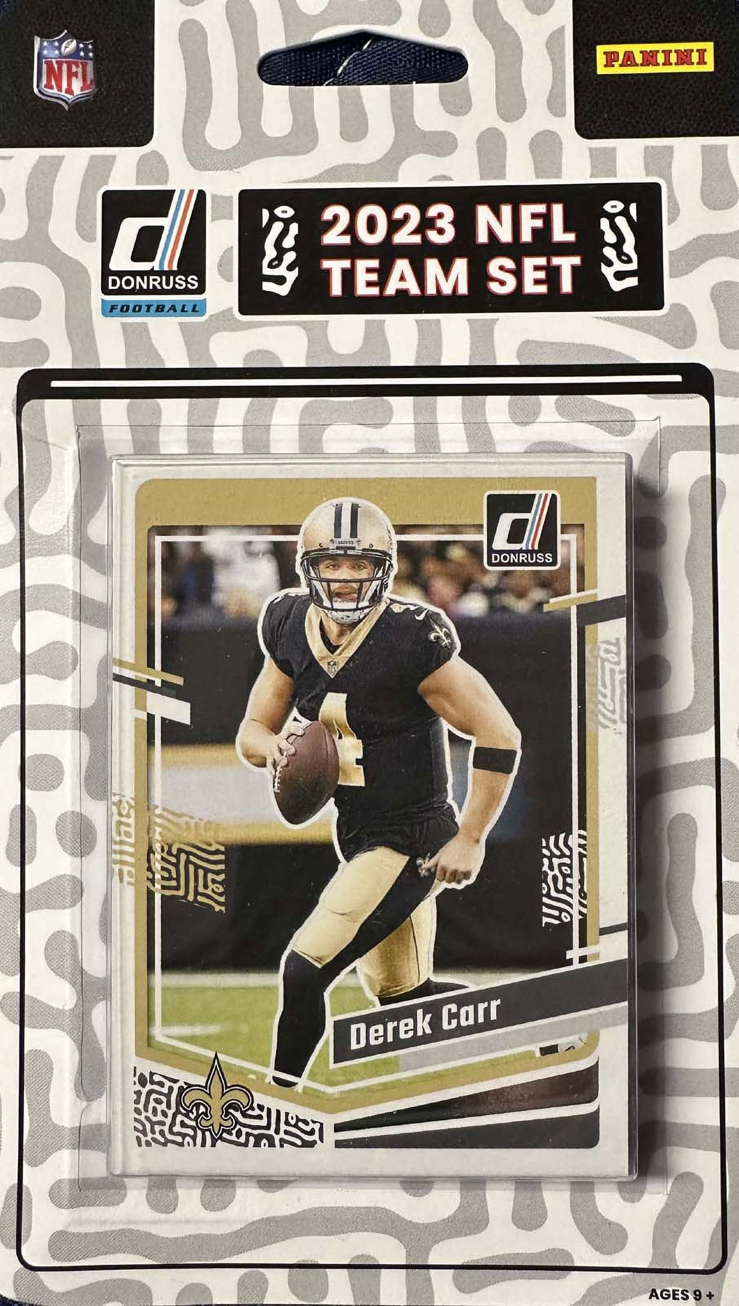 2023 Donruss New Orleans Saints Factory Sealed Team Set Derek Carr plaque