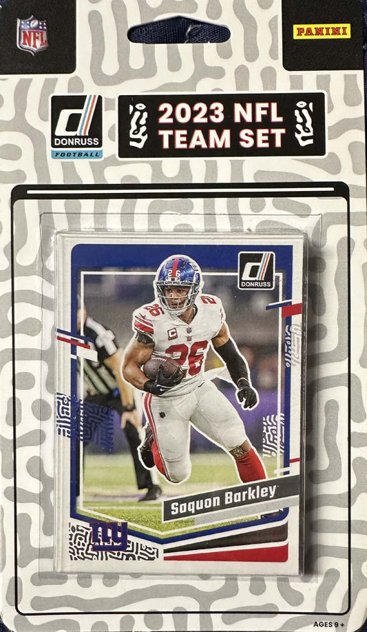 2023 Donruss New York Giants Factory Sealed Team Set Saquon Barkley plaque