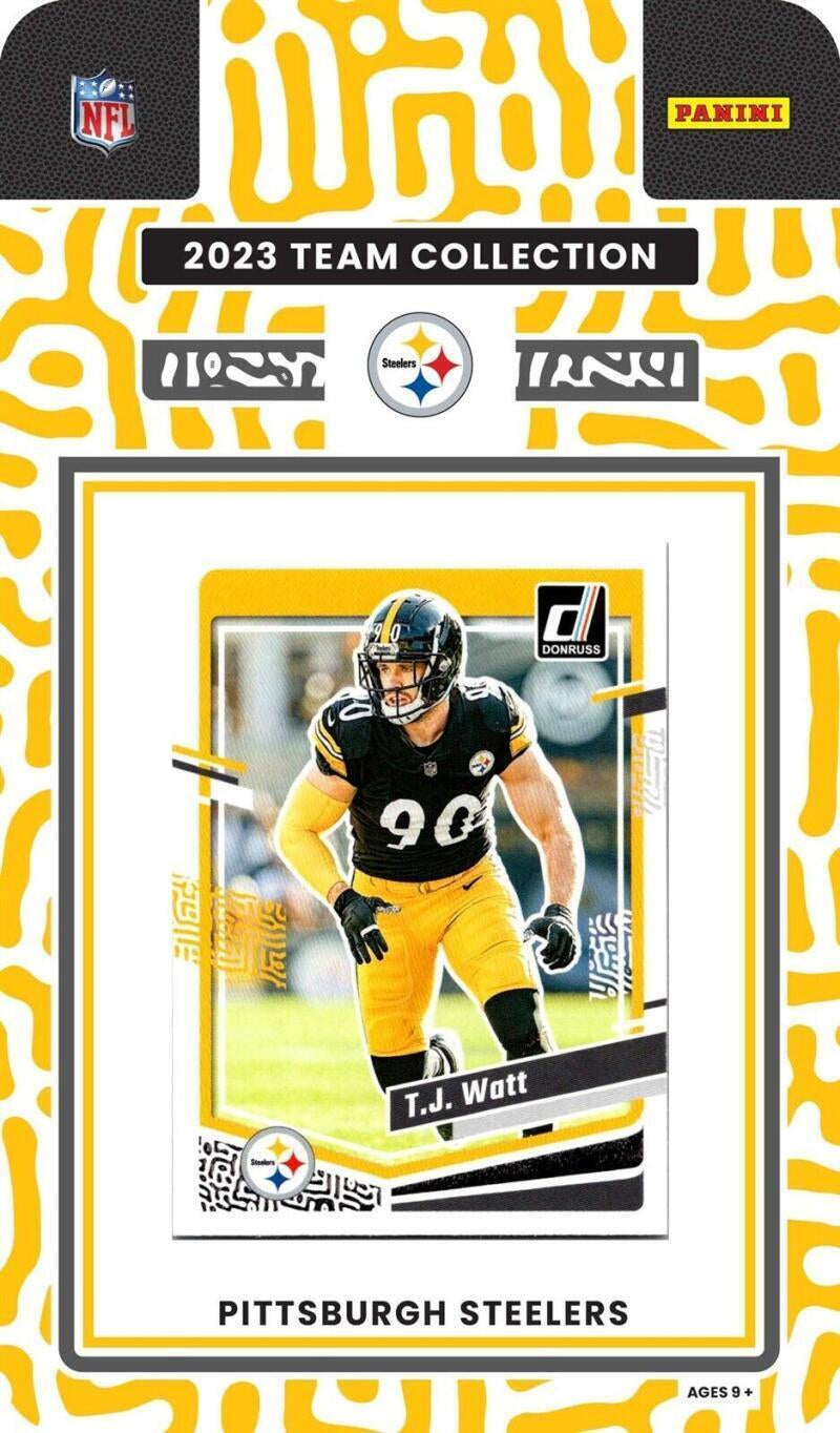 2023 Donruss Pittsburgh Steelers NFL Factory Sealed Team Set plaque