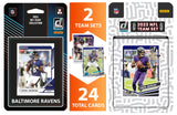 2024 + 2023 Donruss Baltimore Ravens Factory Sealed NFL Team Set Bundle Lamar Jackson Derrick Henry