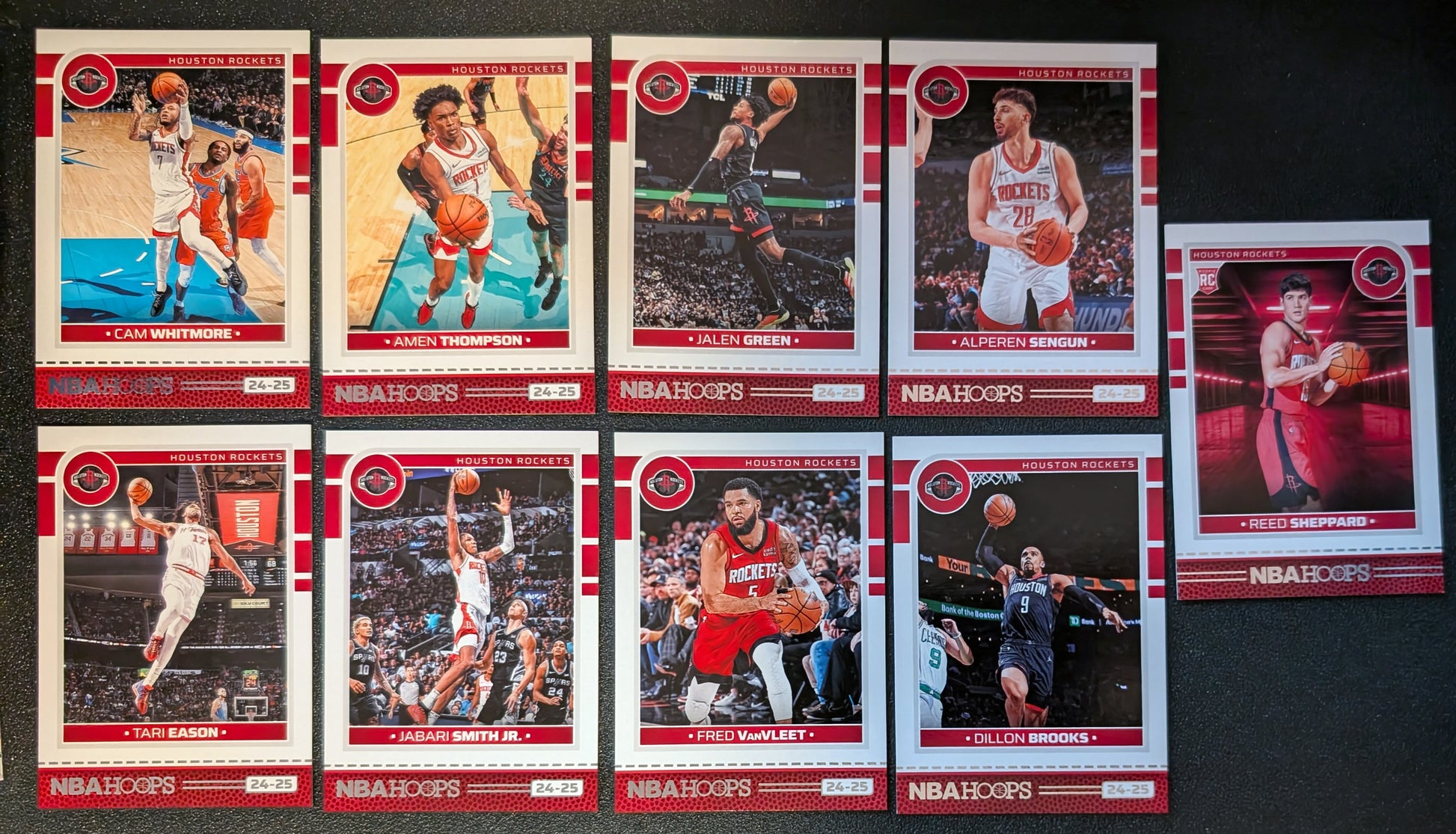 2024-25 NBA Hoops Factory Sealed NBA Team Set Houston Rockets Jalen Green plaque