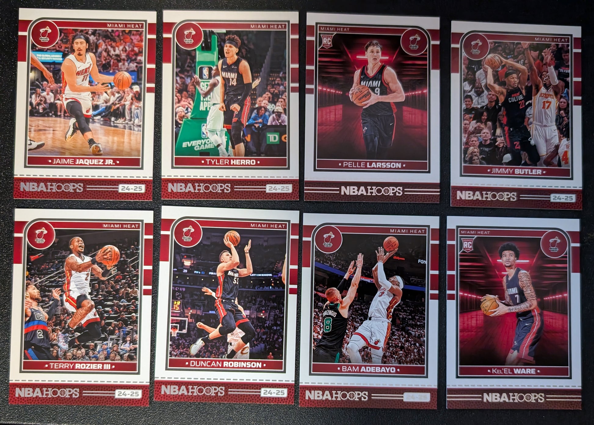 2024-25 NBA Hoops Factory Sealed NBA Team Set Miami Heat Tyler Herro Bam Adebayo plaque