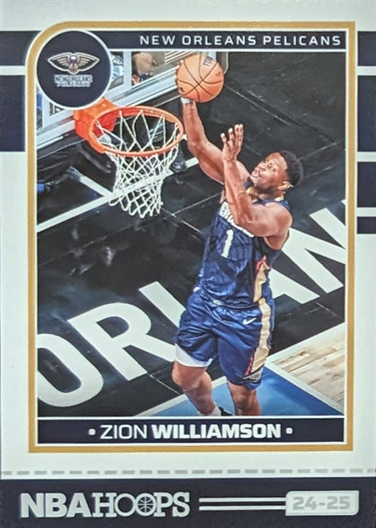 2024-25 NBA Hoops Factory Sealed NBA Team Set New Orleans Pelicans Zion Williamson plaque