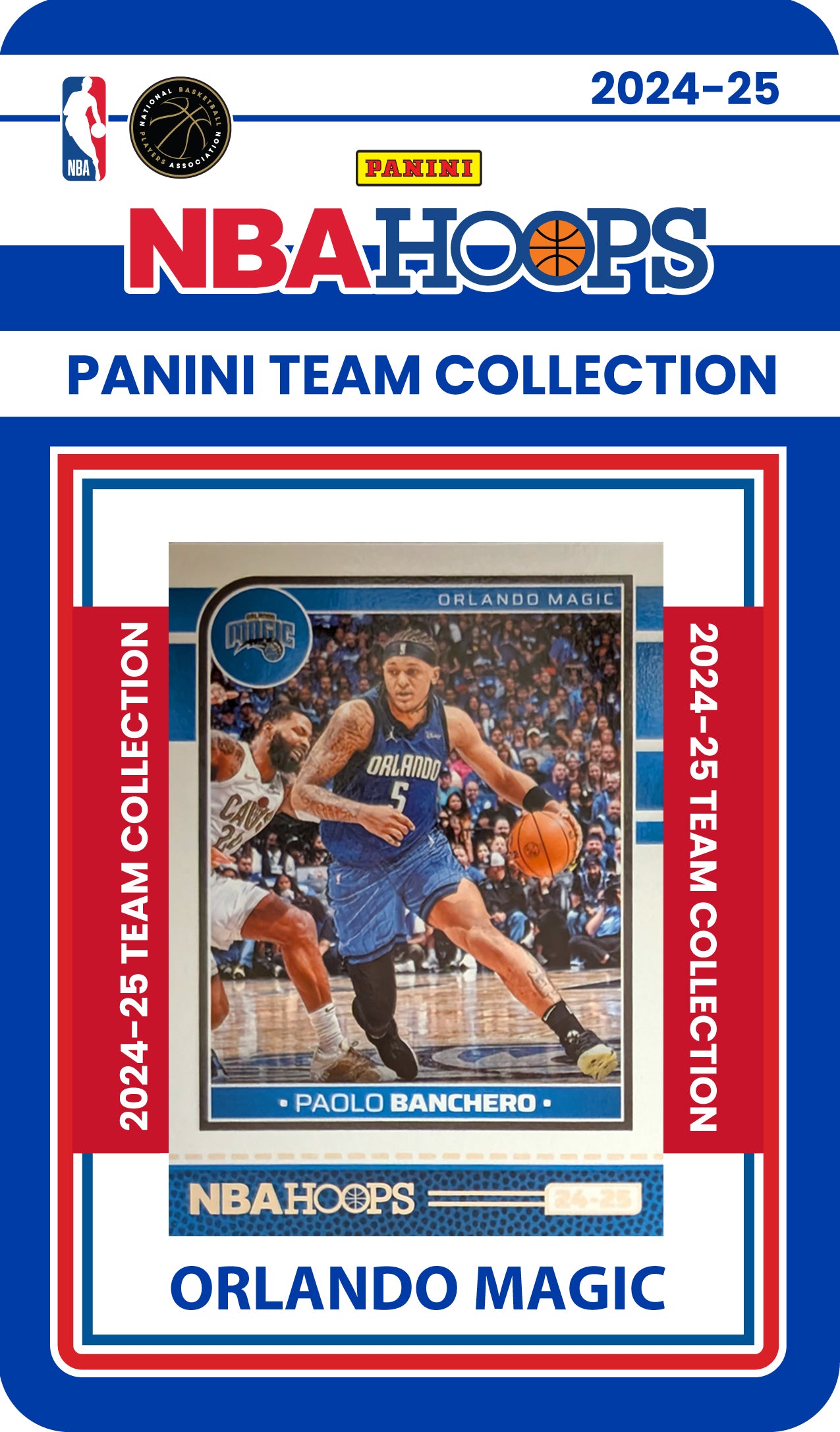2024-25 NBA Hoops Factory Sealed NBA Team Set Orlando Magic Paolo Banchero ROOKIES 248 Tristan da Silva RC plaque