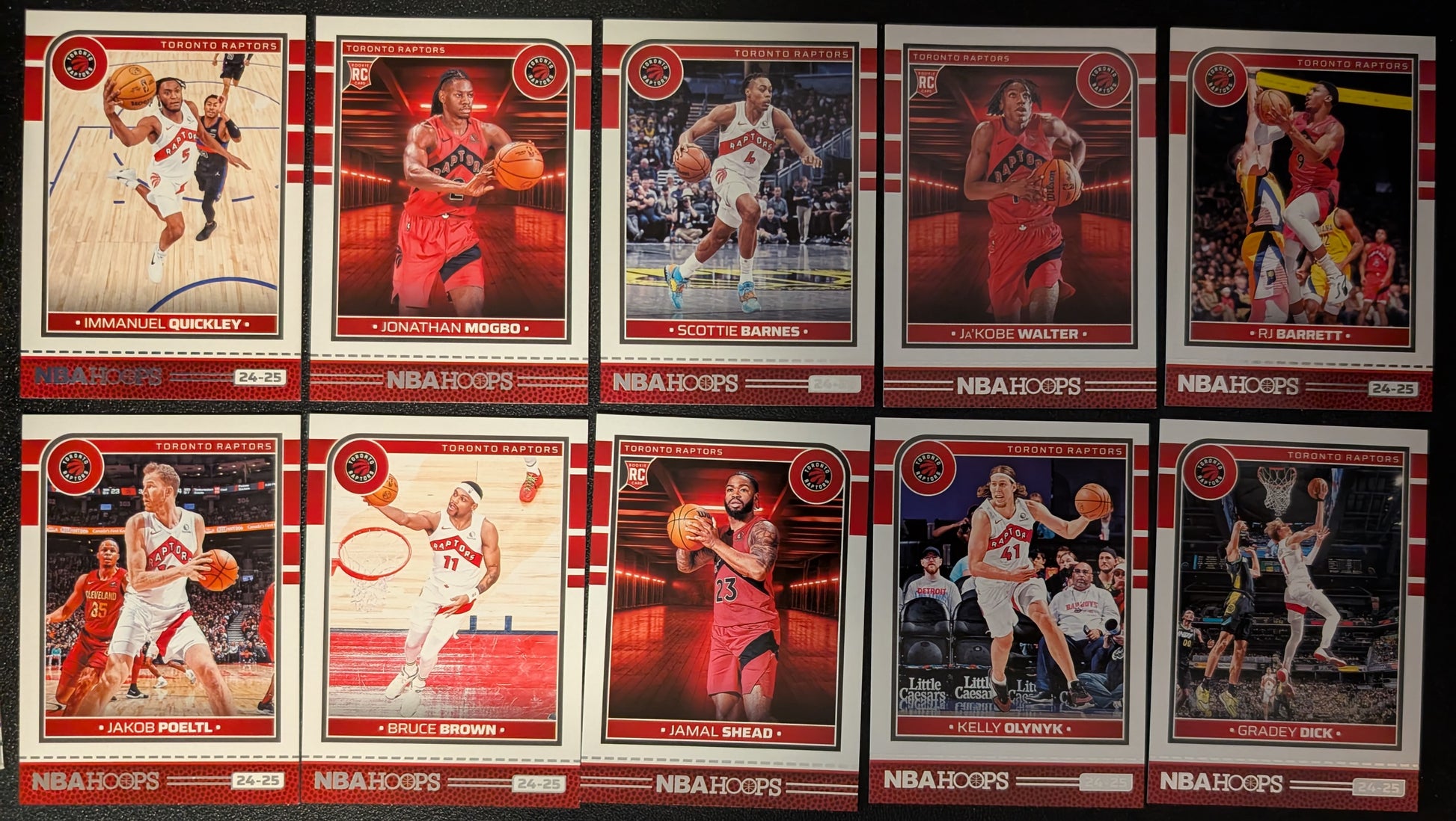 2024-25 NBA Hoops Factory Sealed NBA Team Set Toronto Raptors RJ Barrett Scottie Barnes plaque