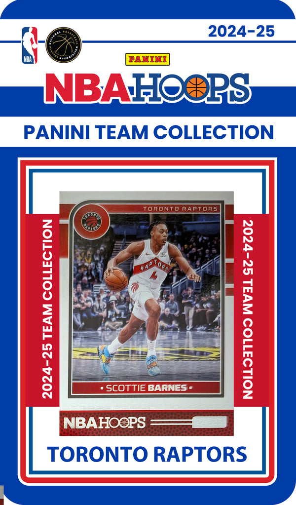 2024-25 NBA Hoops Factory Sealed NBA Team Set Toronto Raptors RJ Barrett Scottie Barnes plaque