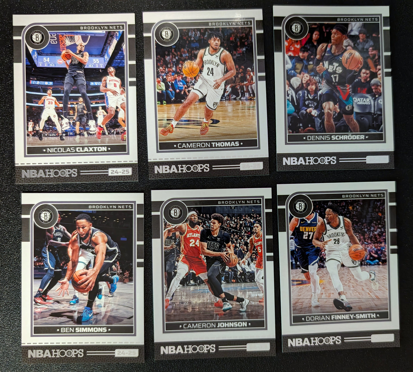 2024-25 NBA Hoops Factory Sealed Team Set Brooklyn Nets Cameron Thomas plaque
