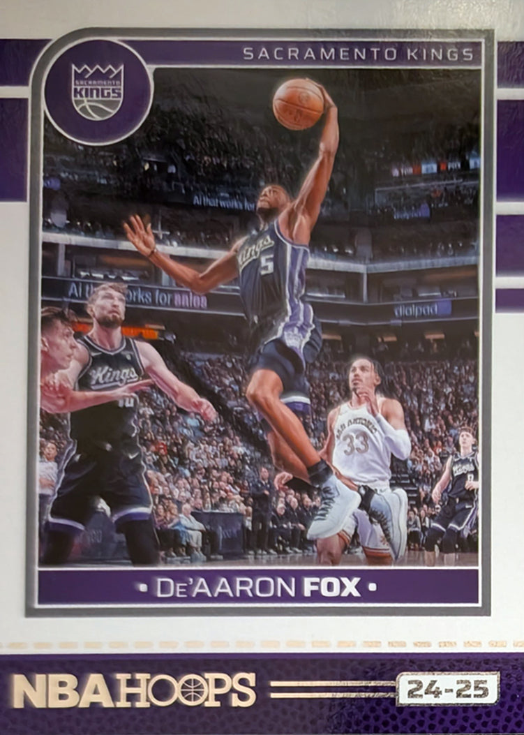 2024-25 NBA Hoops Factory Sealed Team Set Sacramento Kings Domantas Sabonis De'Aaron Fox plaque