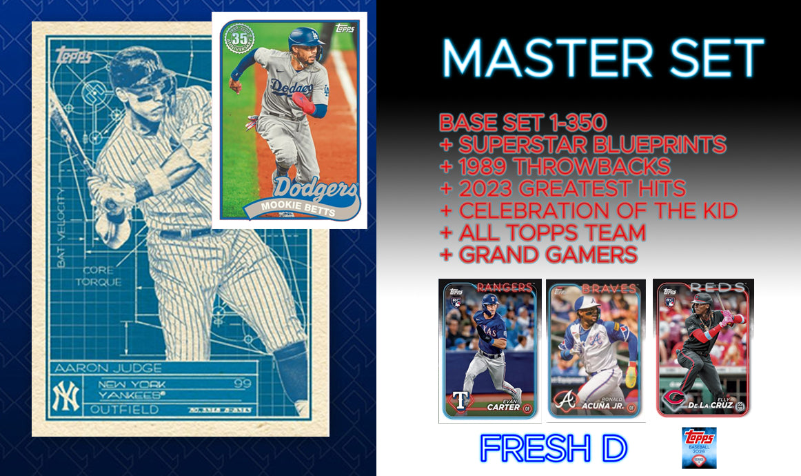 2024 Topps Series 1 Master Set - 568 Cards - 350 + 6 Insert Sets