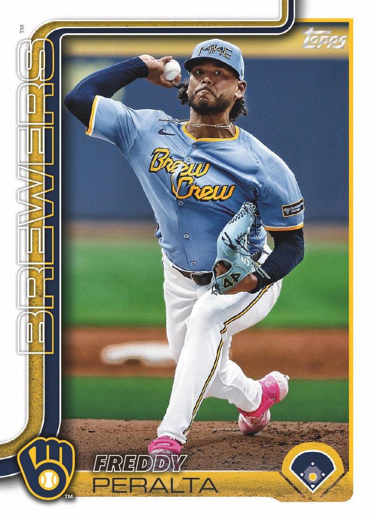 2024 Baseball Team Pack  20 Card Pack Robin Yount + 2025 Topps Series 1 Team Set - Brewers plaque