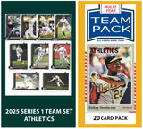 2024 Baseball Team Pack A's 20 Card Pack Rickey Henderson + 2025 Topps Series 1 Team Set - Wilson