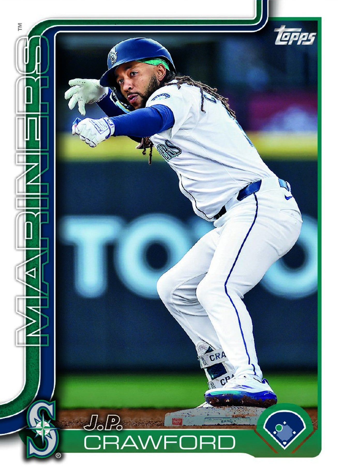 2024 Baseball Team Pack Mariners 20 Card Pack Ken Griffey Jr + 2025 Topps Series 1 Team Set - Julio Rodriguez plaque