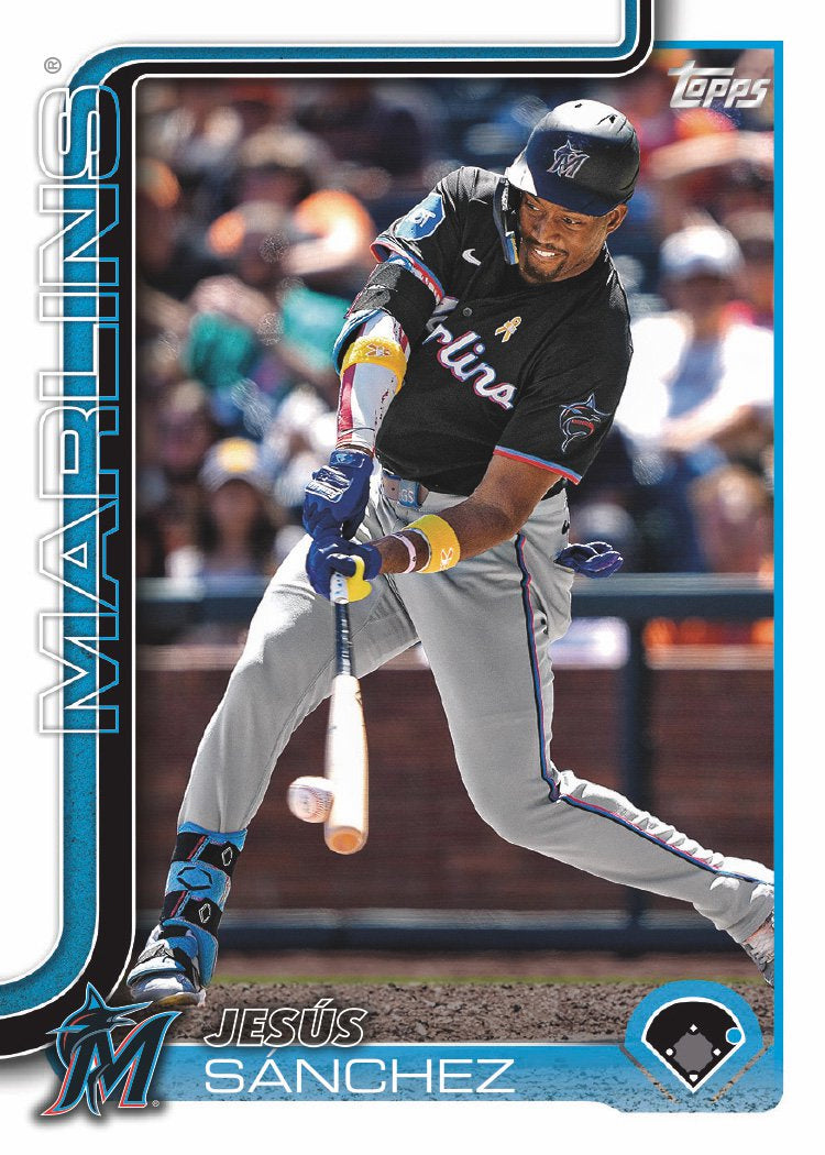 2024 Baseball Team Pack Marlins 20 Card Pack Mike Stanton + 2025 Topps Series 1 Team Set plaque