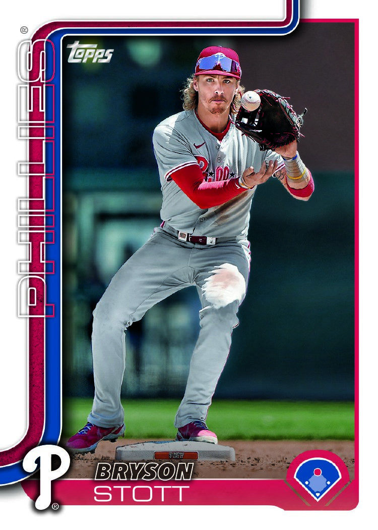 2024 Baseball Team Pack Phillies 20 Card Pack Mike Schmidt + 2025 Topps Series 1 Team Set - Bryce Harper plaque